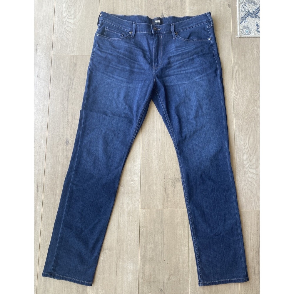 Paige Lennox Jeans Men's 38 Modern Fit Dark Blue Denim